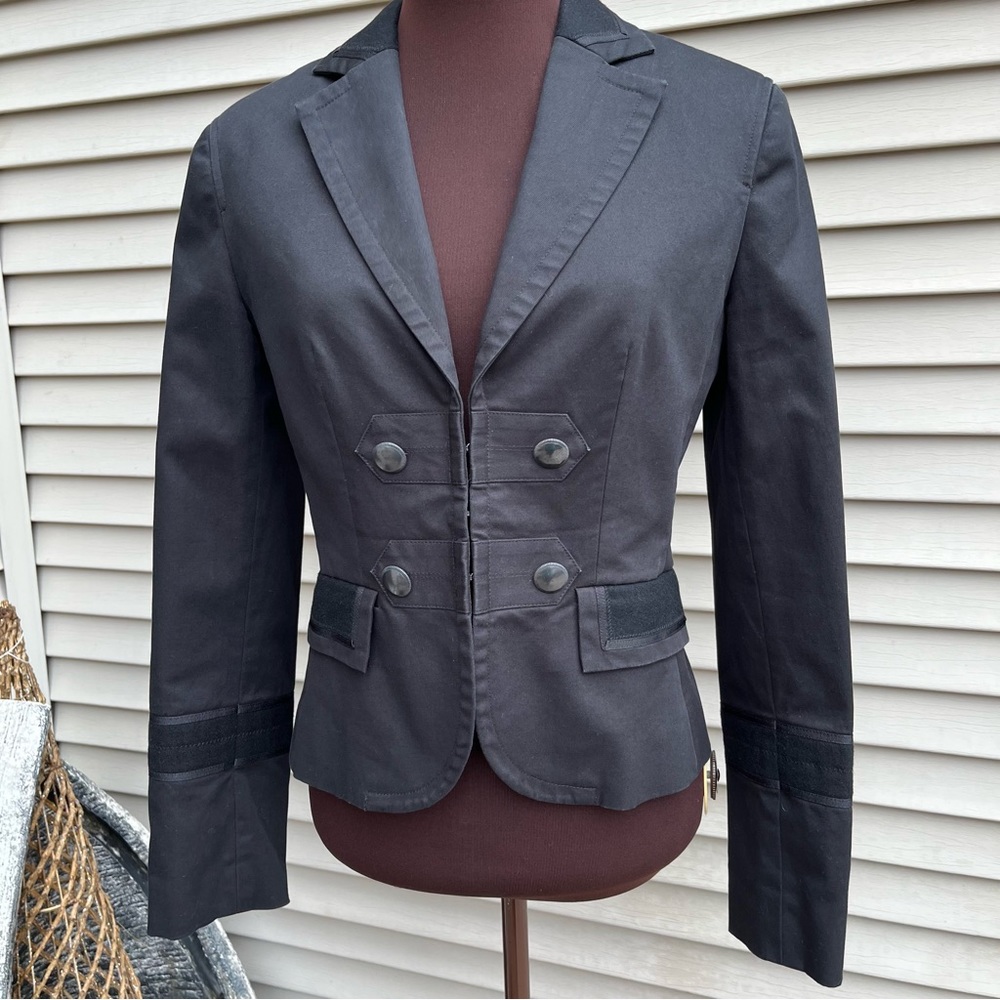 LOFT Black Utility Blazer Jacket